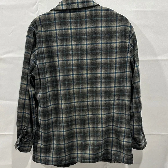 Pendleton Blue and Gray Plaid Shirt Jacket - Picture 10 of 10